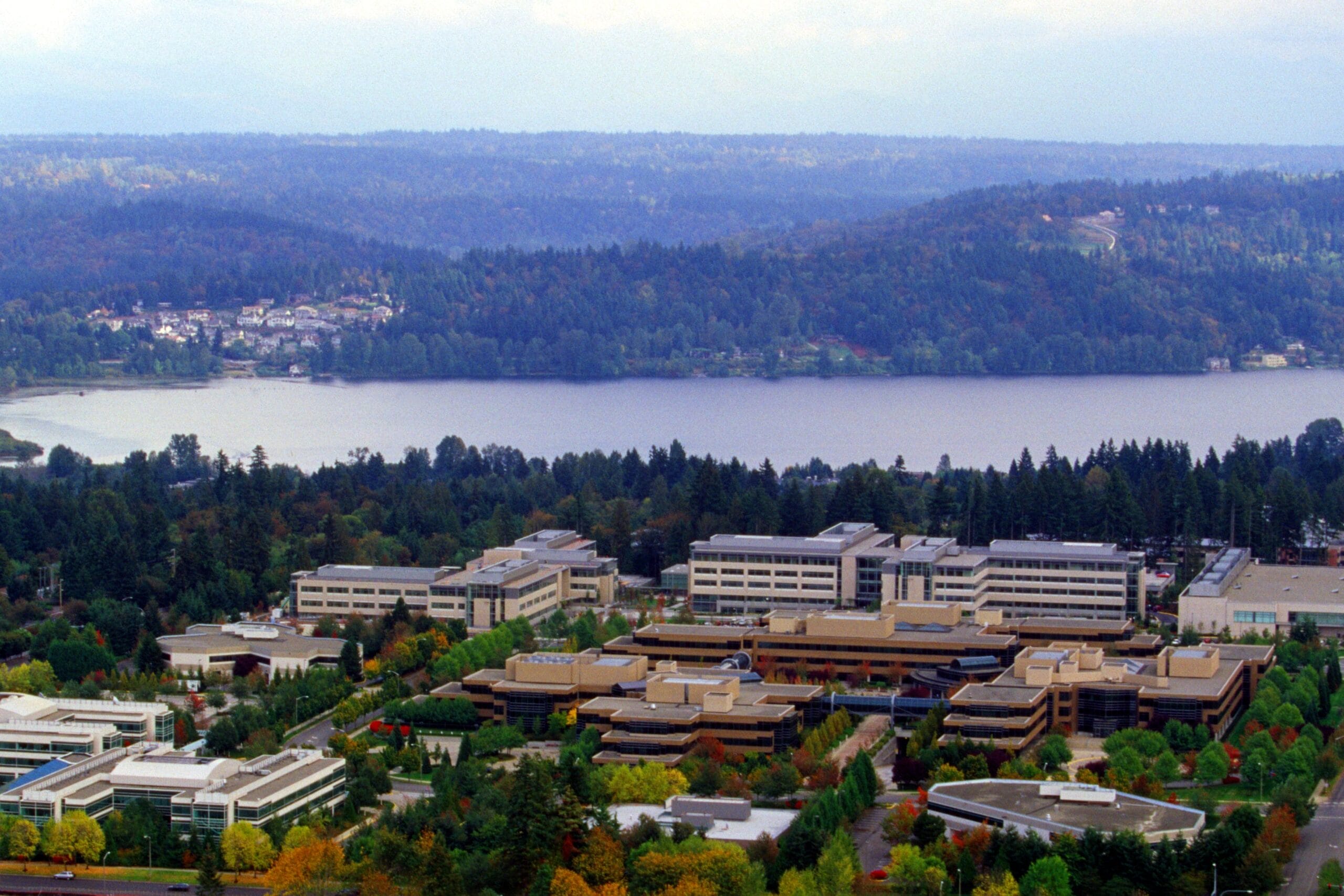 Bird's eye view of Redmond, WA.