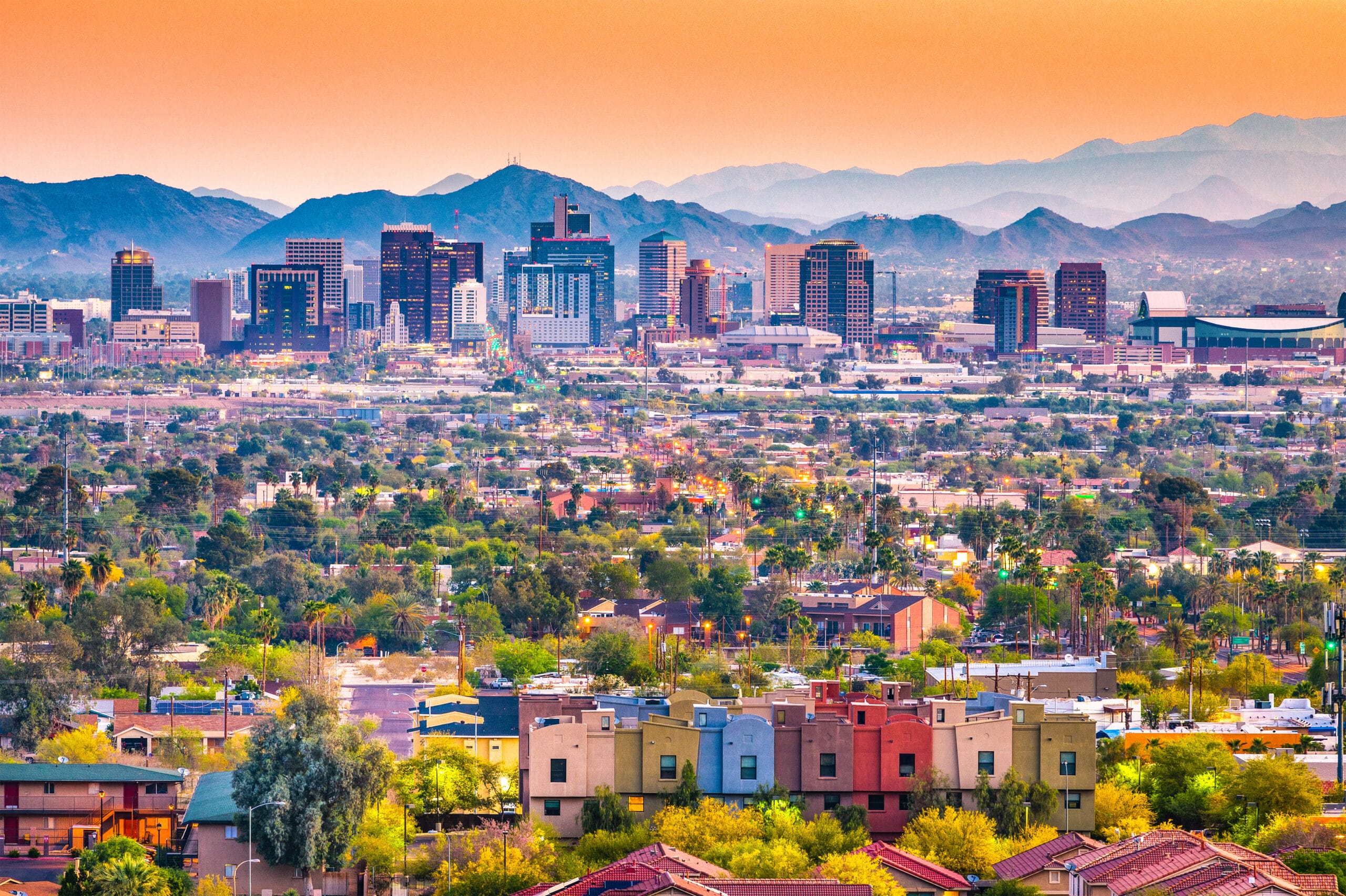 Picture of Central Phoenix skyline.