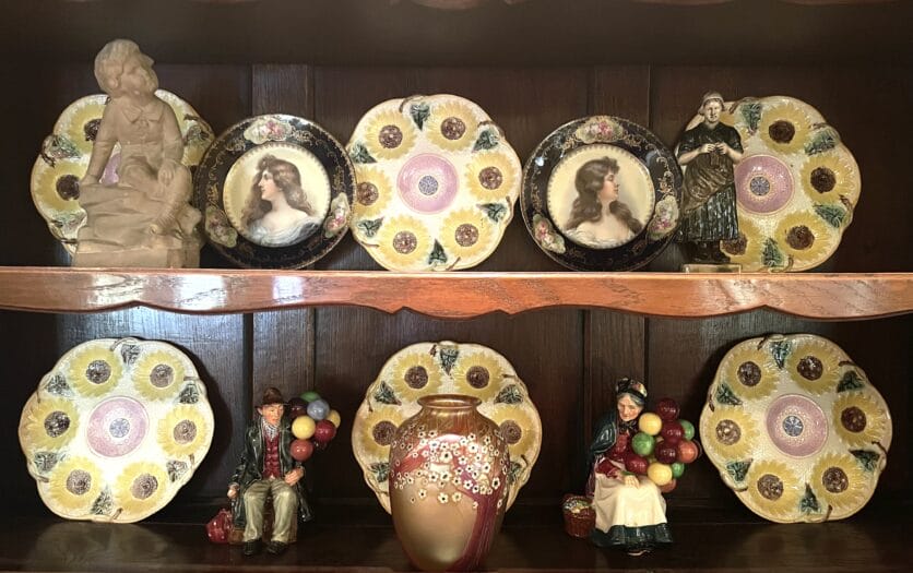 Dishes for sale at an estate sale hosted by Grasons City of Angels