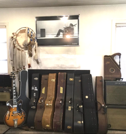 Picture of guitars that were sold at an estate sale held by Grasons City of Angels