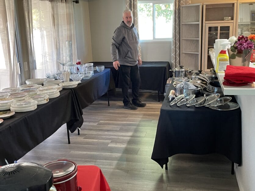 Estate sale at Grasons of Surprise getting ready for Day 1 of sale.